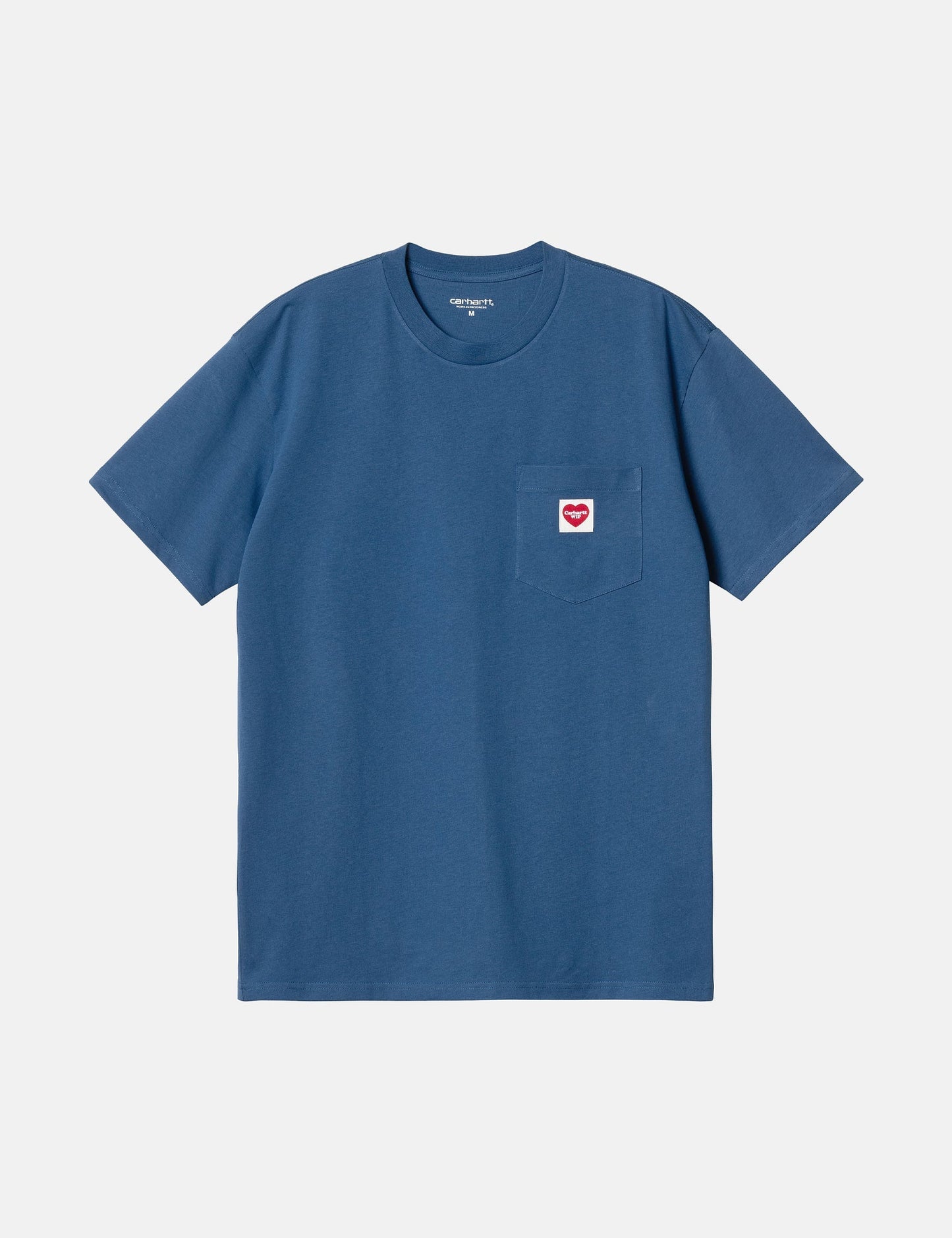 Taschen-Herz-T-Shirt (locker geschnitten) – Liberty Blue