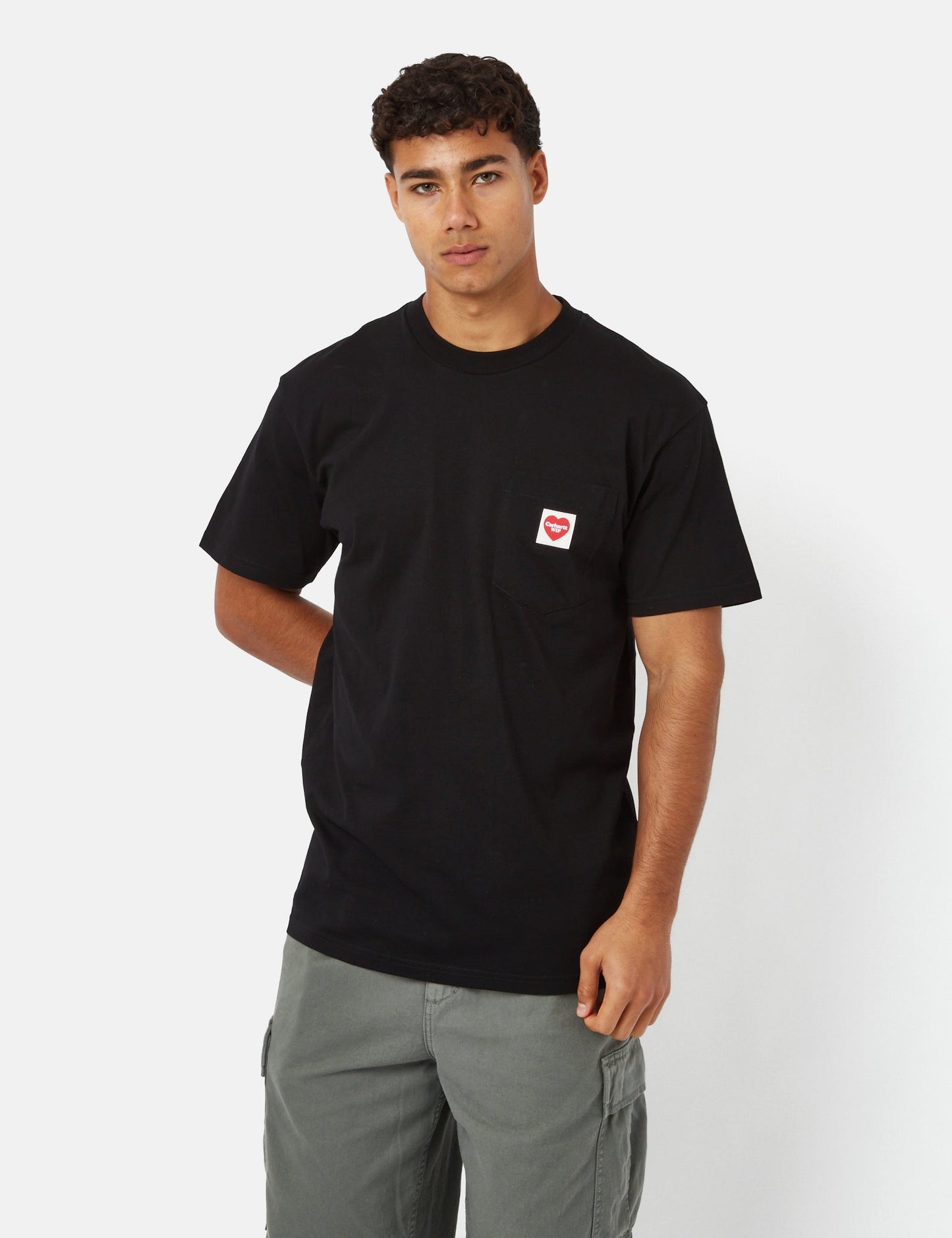 Taschen-Herz-T-Shirt (locker geschnitten) – Liberty Blue