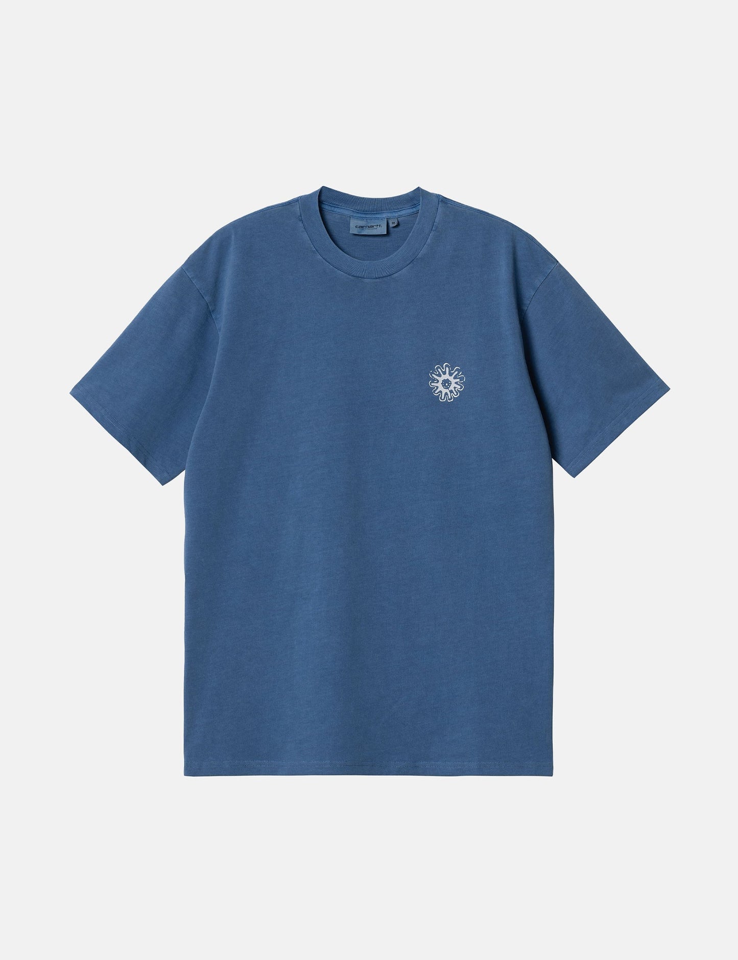 T-shirt Splash (ample) - Teint en pièce Bleu Liberté