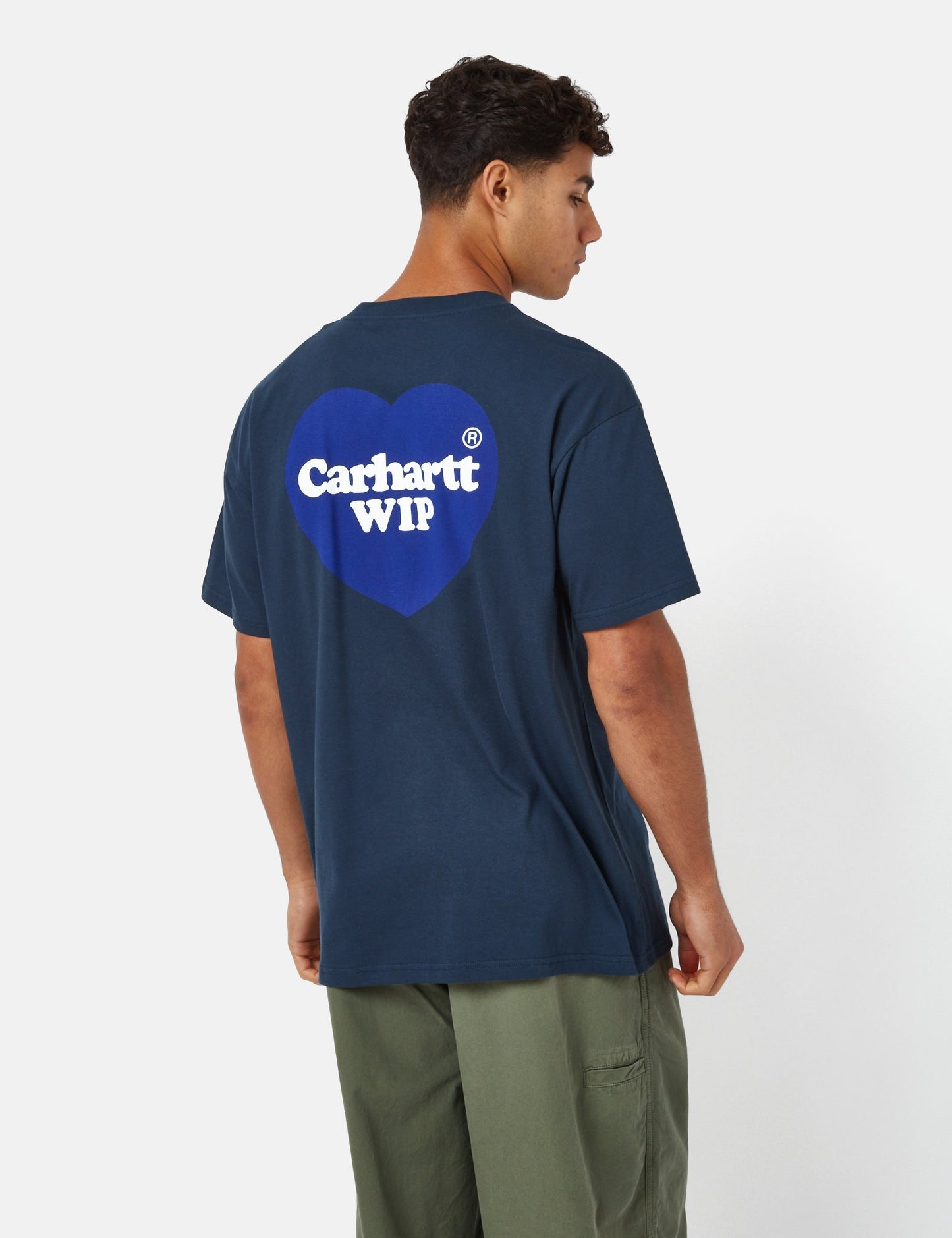 T-shirt Double Cœur (Bio) - Bleu