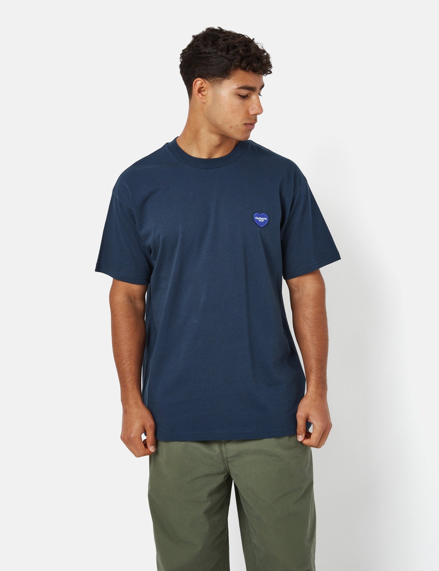 T-shirt Double Cœur (Bio) - Bleu