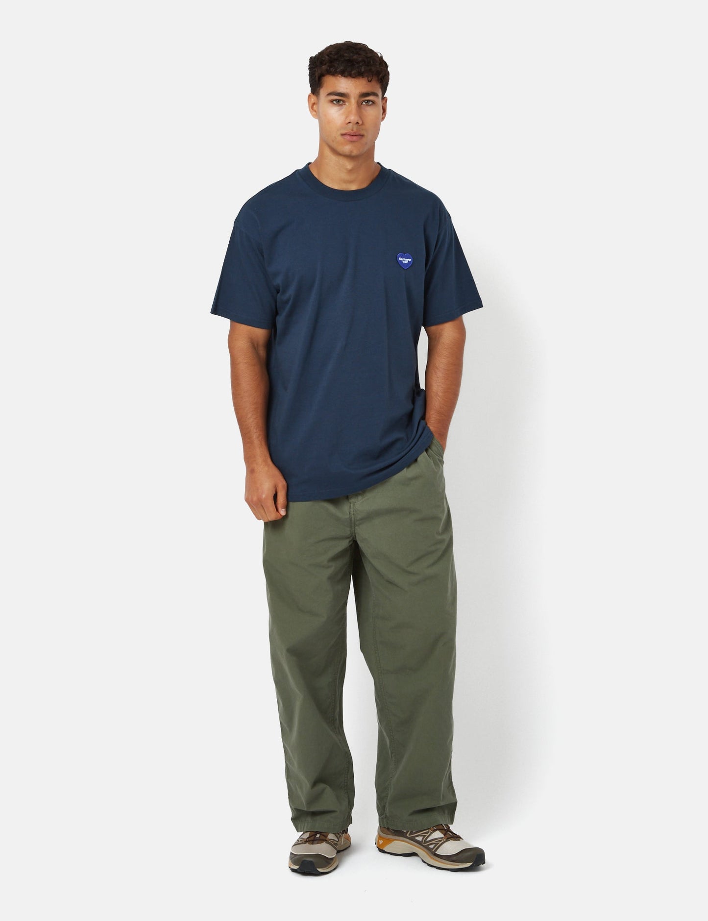 T-shirt Double Cœur (Bio) - Bleu
