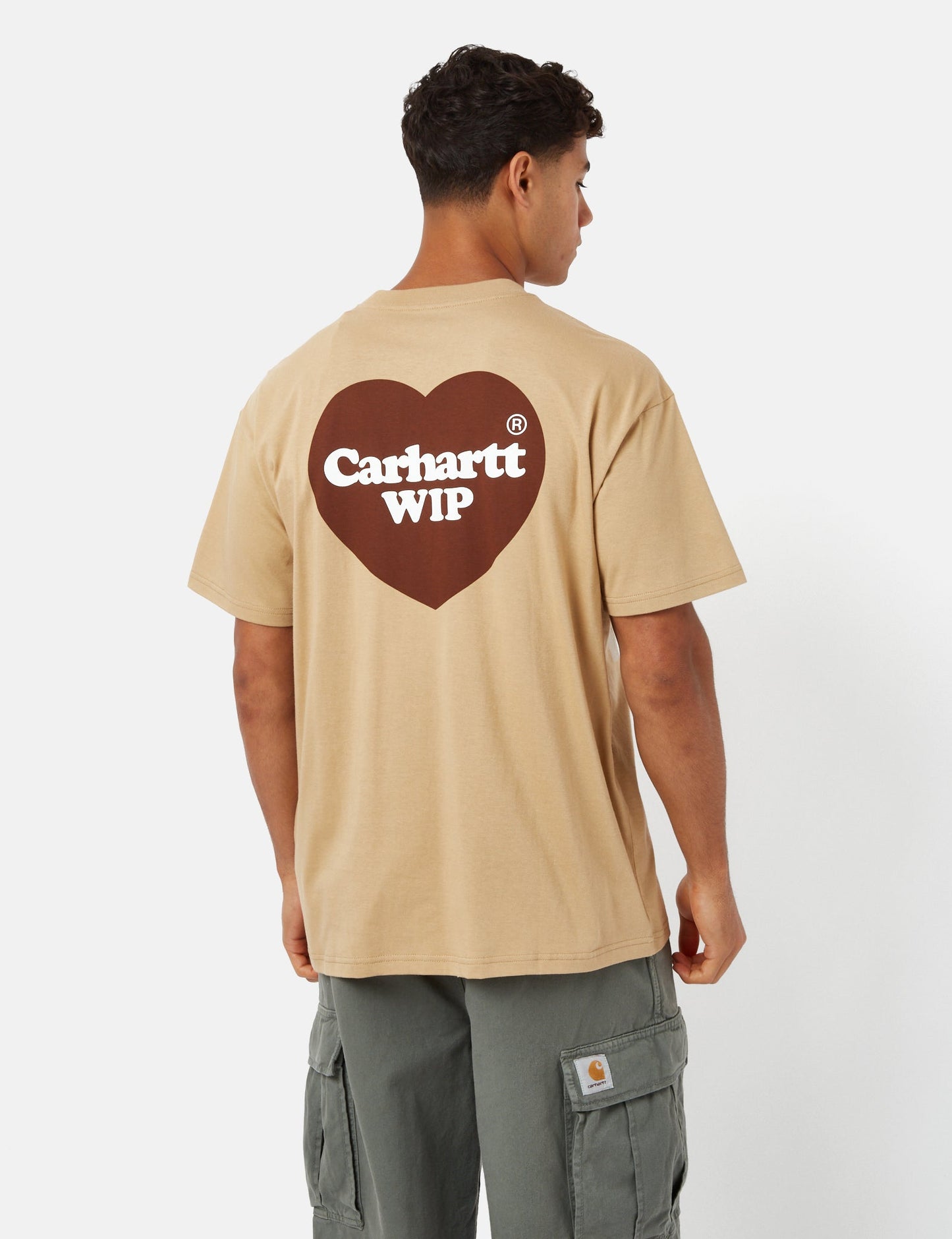 T-shirt Double Cœur (Bio) - Marron Hamilton Poussiéreux