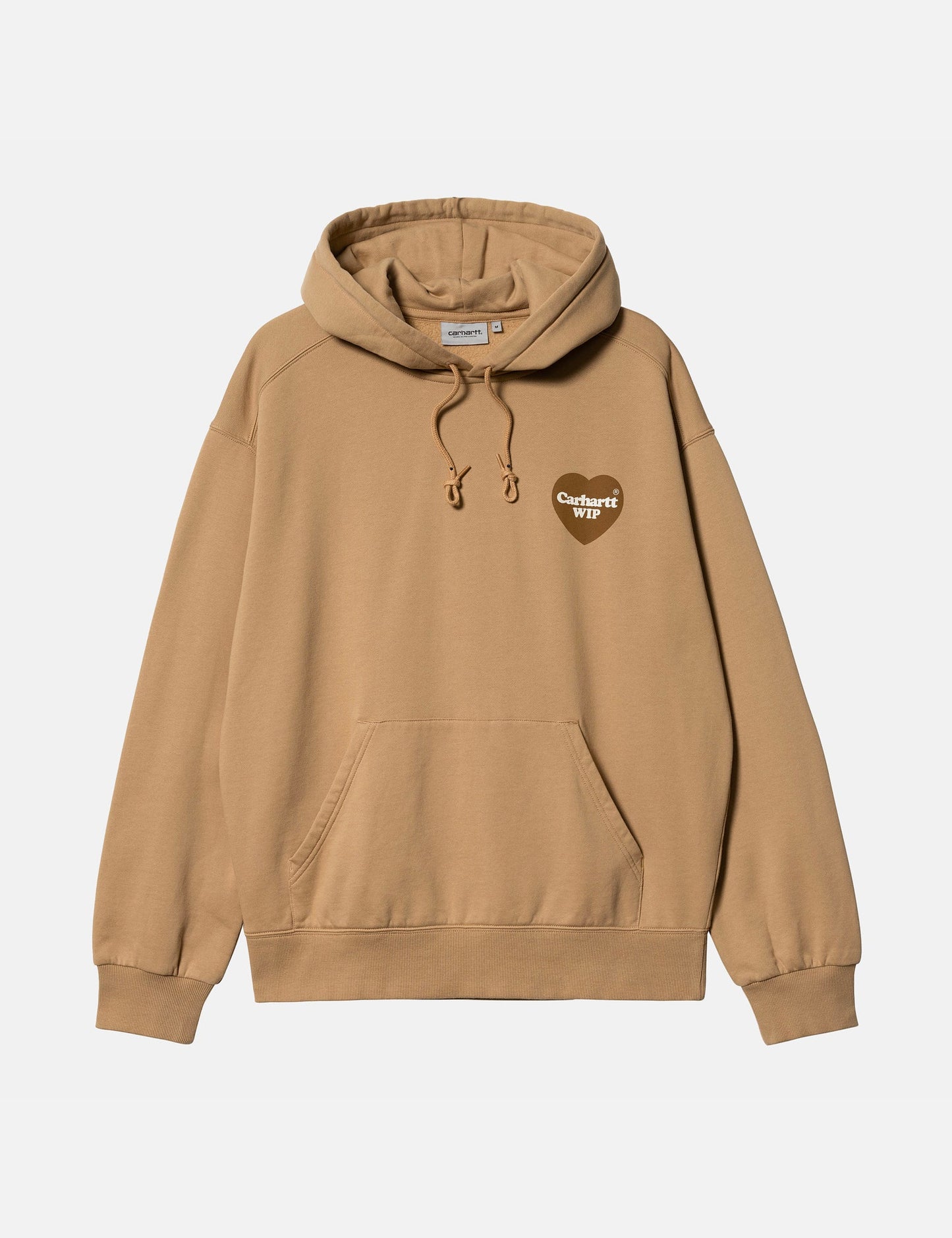 Sweat à capuche « Cœur » – Gris chiné cendré