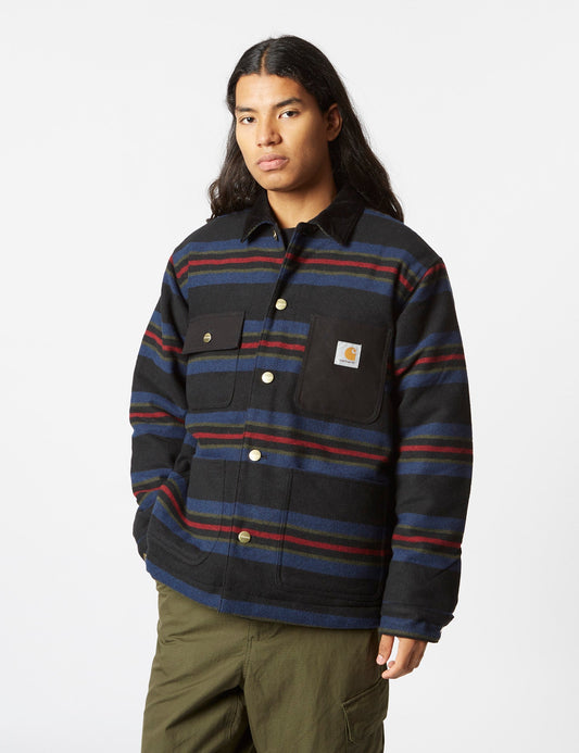 Surchemise Oregon (Starco Stripe) - Noir