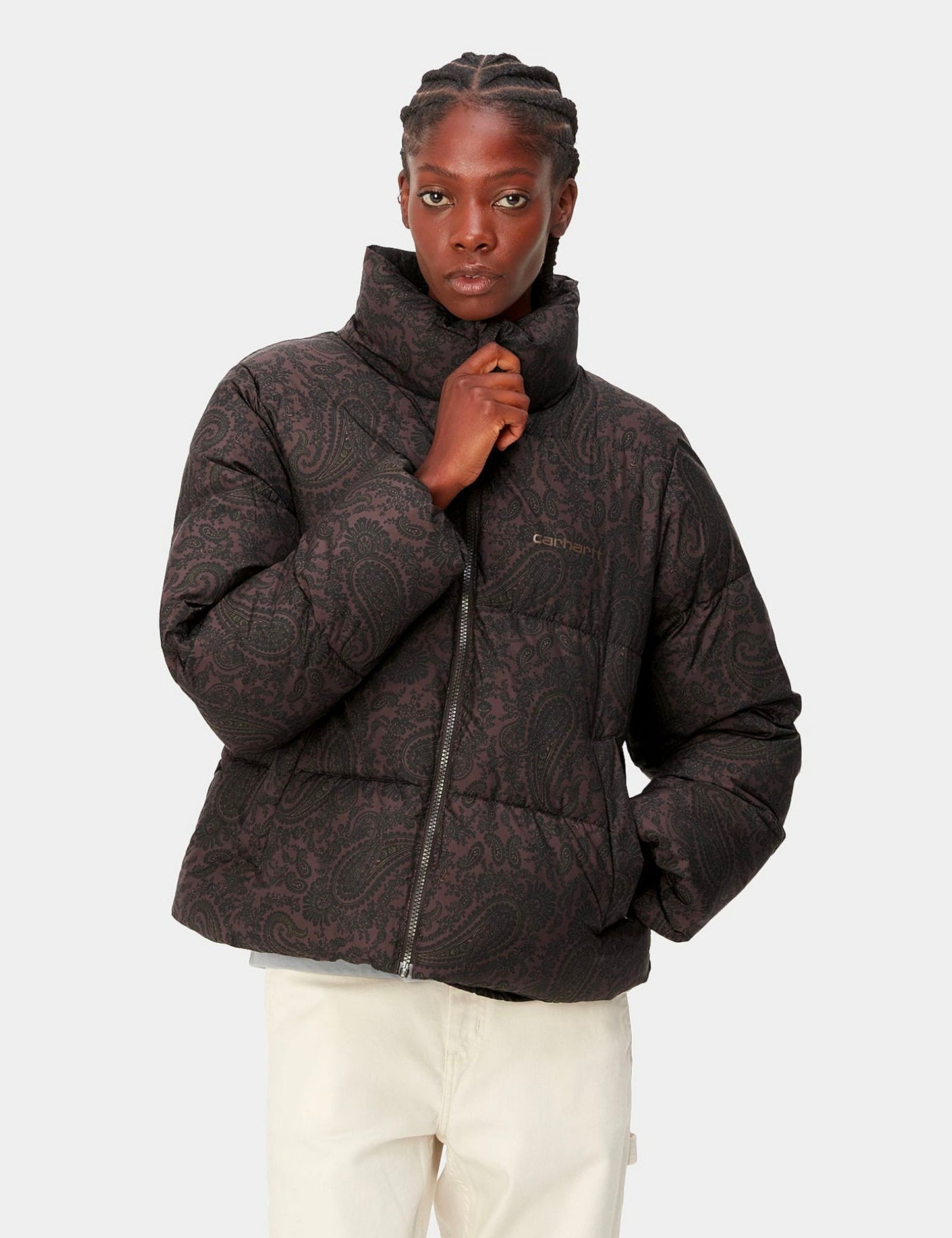 Damen-Springfield-Jacke (Paisley-Muster) – Buckeye Brown