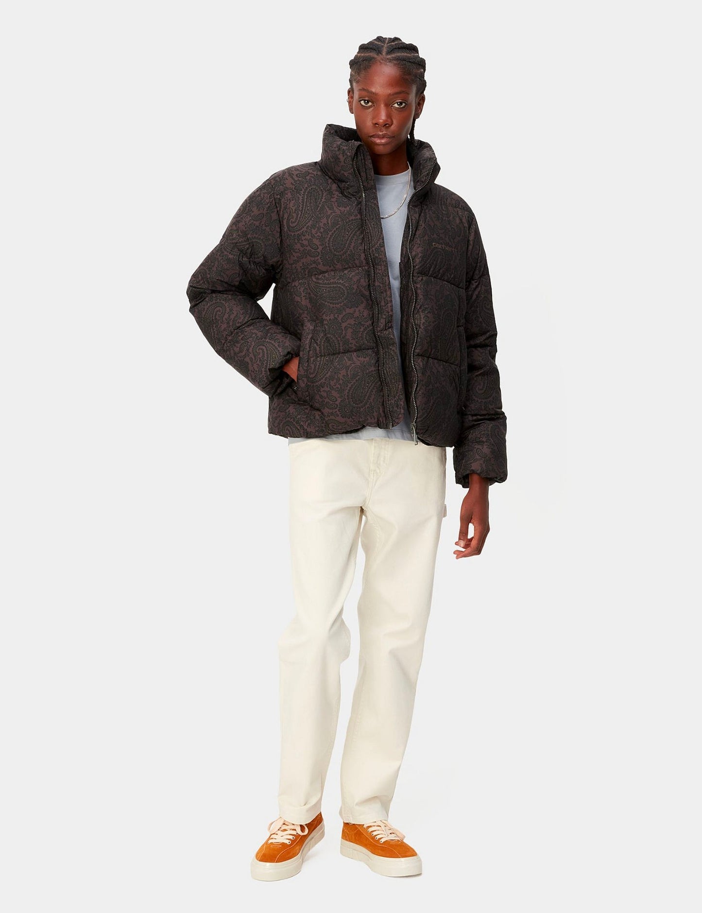 Damen-Springfield-Jacke (Paisley-Muster) – Buckeye Brown