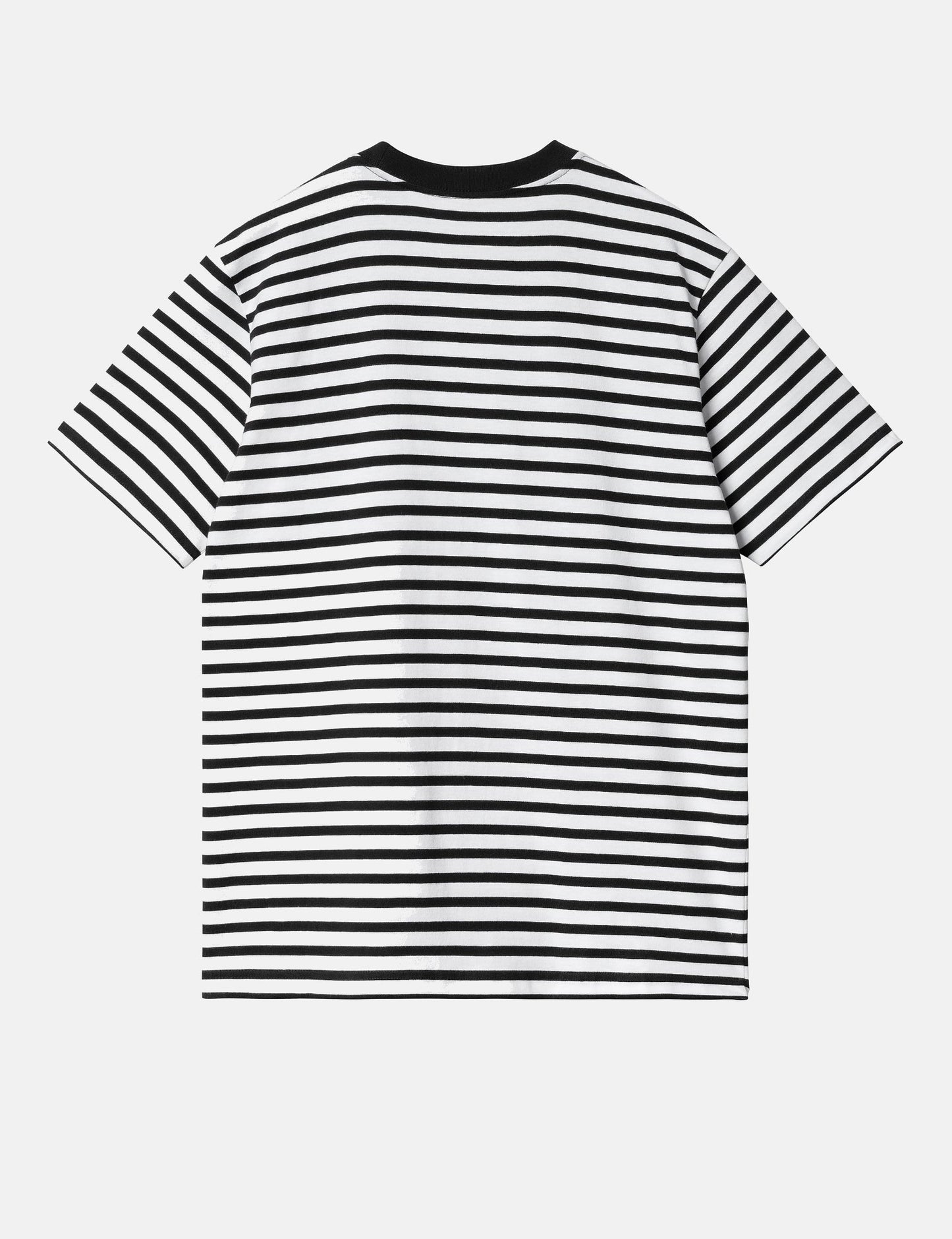Seidler Streifen-T-Shirt mit Tasche – Schwarz/Weiß