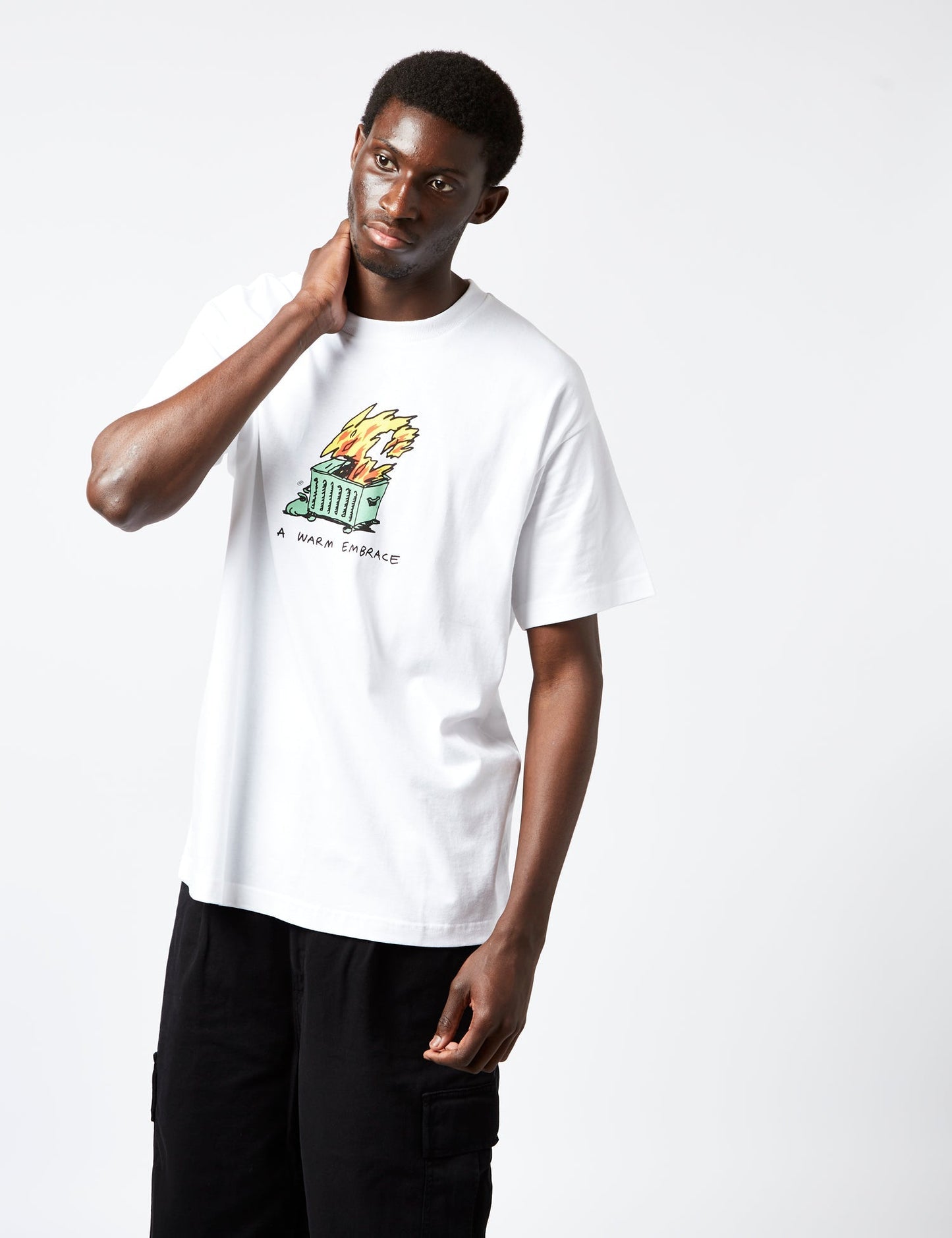 T-shirt « Étreinte chaleureuse » (bio) - Blanc