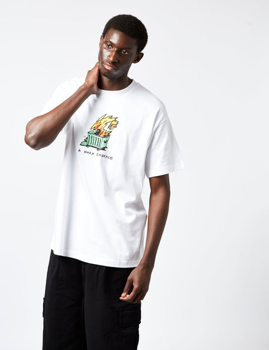 T-shirt « Étreinte chaleureuse » (bio) - Blanc