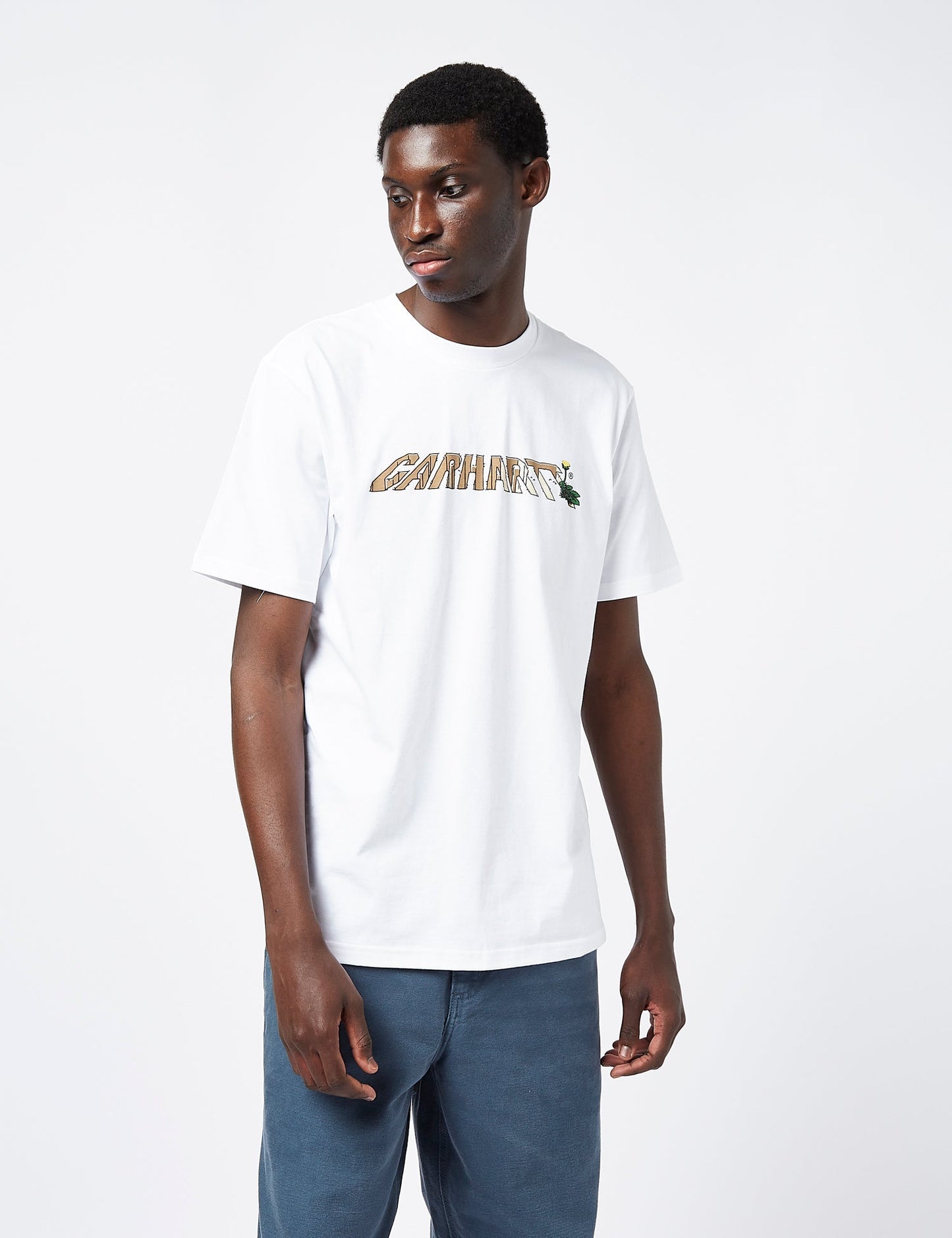 T-shirt à inscription pissenlit (standard) - Blanc