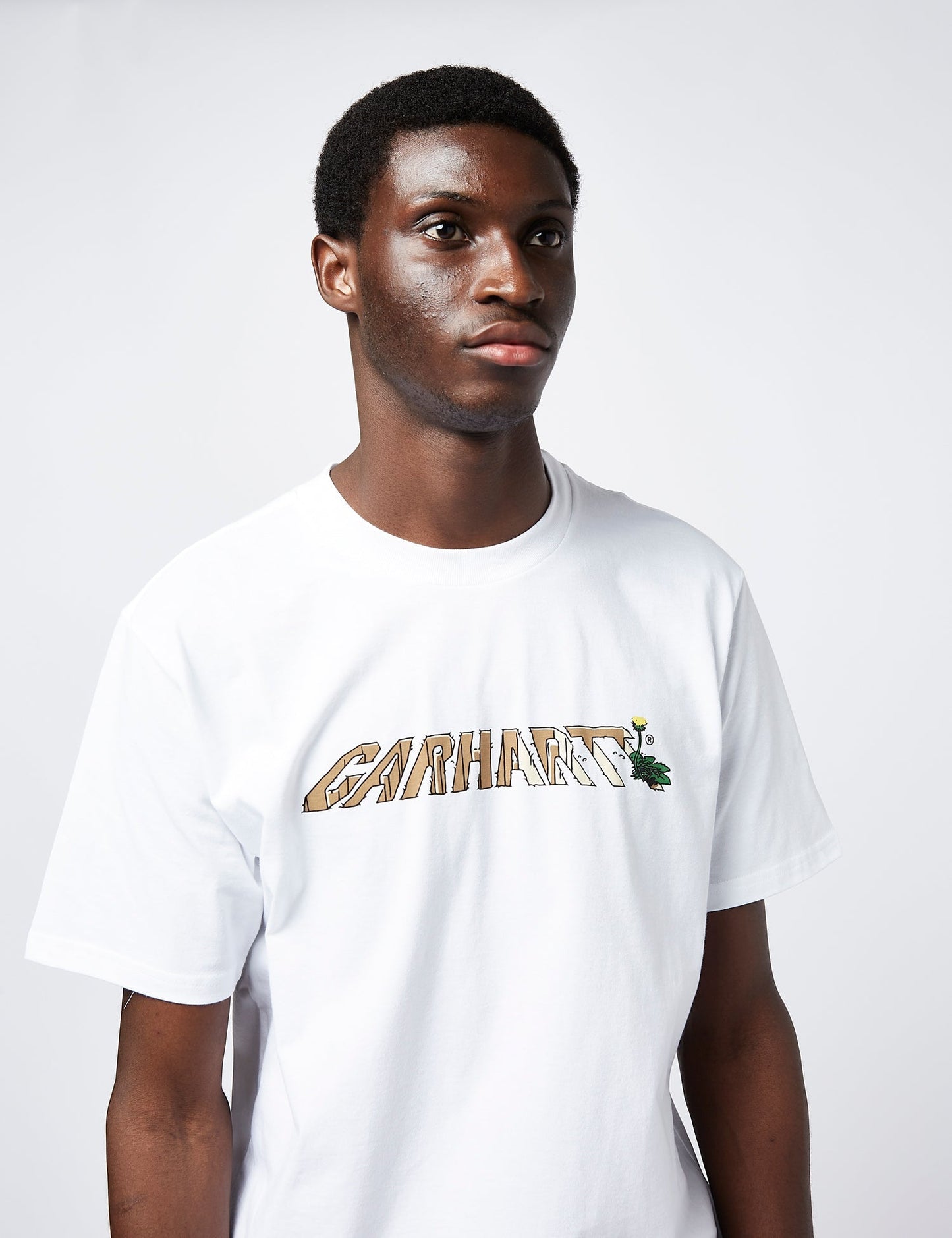 T-shirt à inscription pissenlit (standard) - Blanc