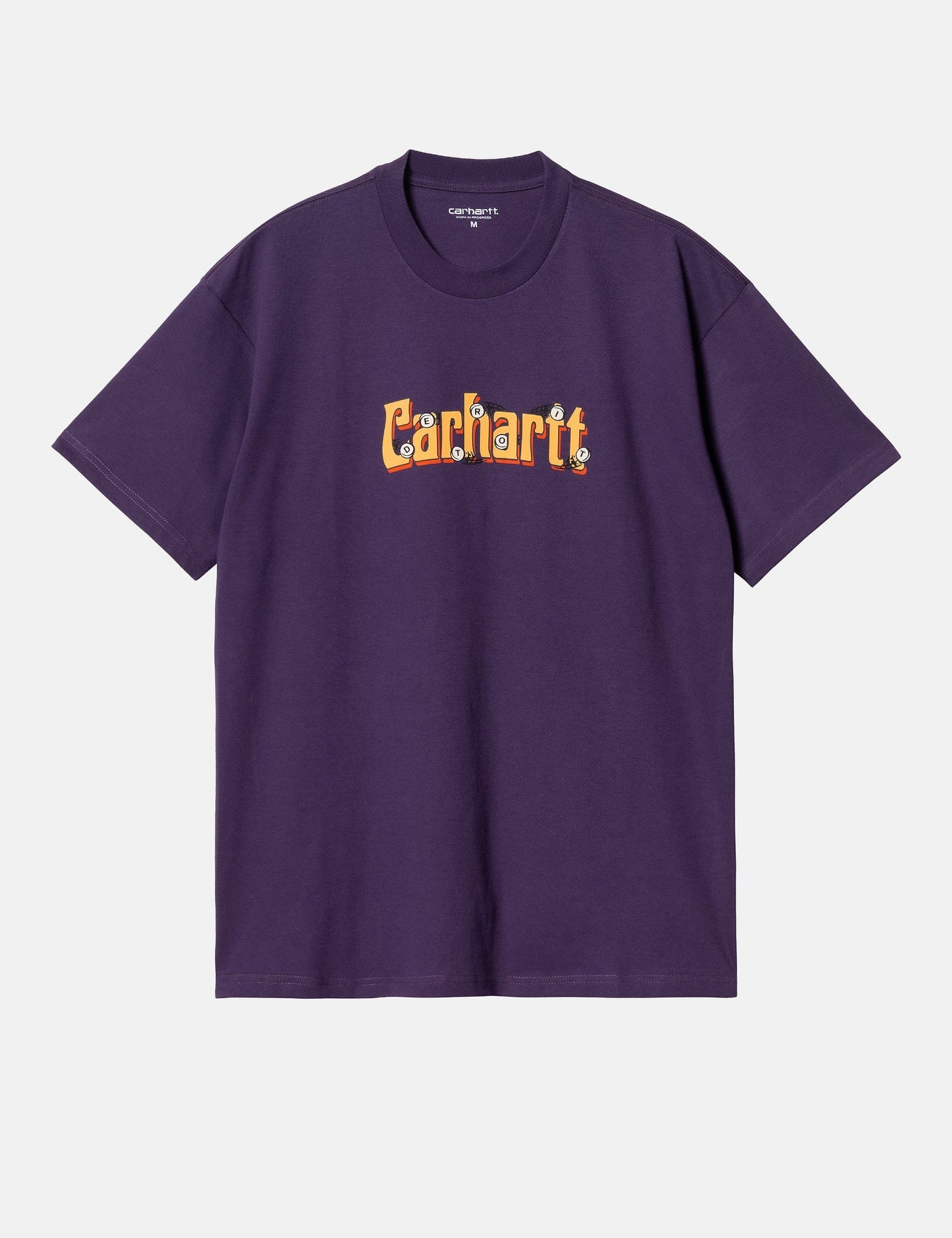 Spin Script T-Shirt (Loose) – Cassis Purple
