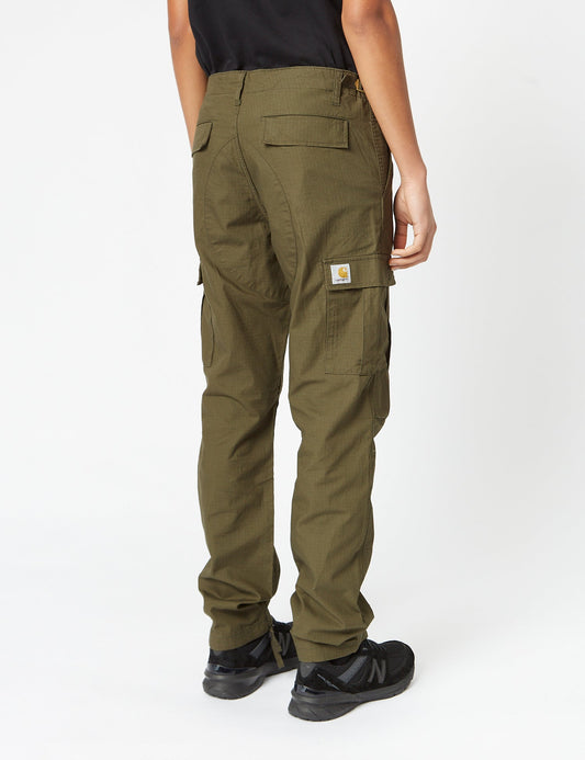 Pantalon cargo Aviation (coupe slim) - Vert Cyprès
