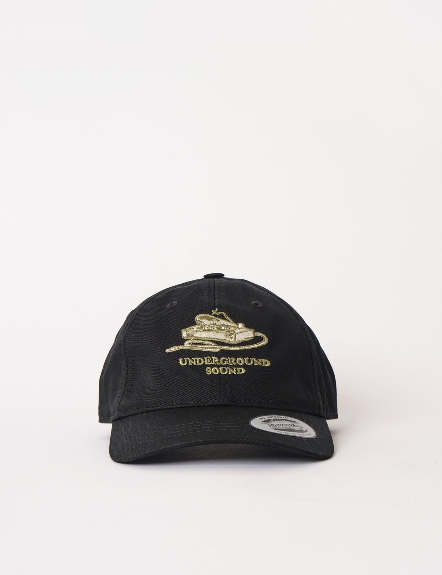 Underground Sound 6-Panel Cap – Schwarz