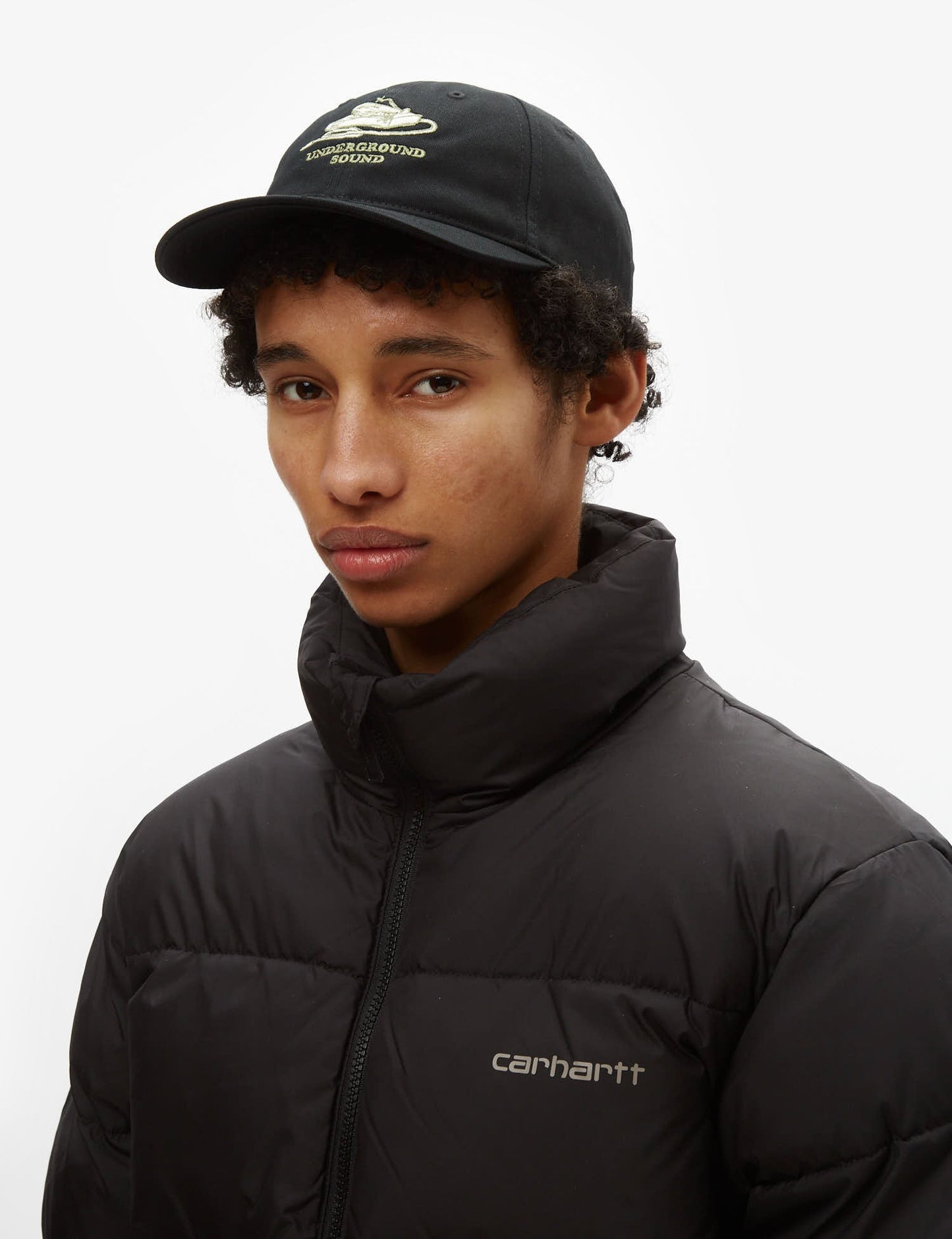 Underground Sound 6-Panel Cap – Schwarz