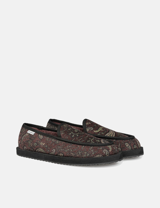Pantoufles Paisley - Brun de l'Ohio