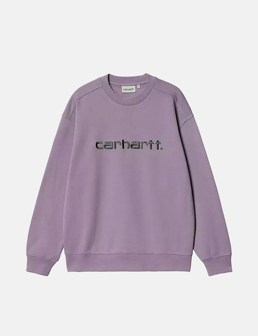 Sweat-shirt Femme - Violet Verre/Vert Découverte