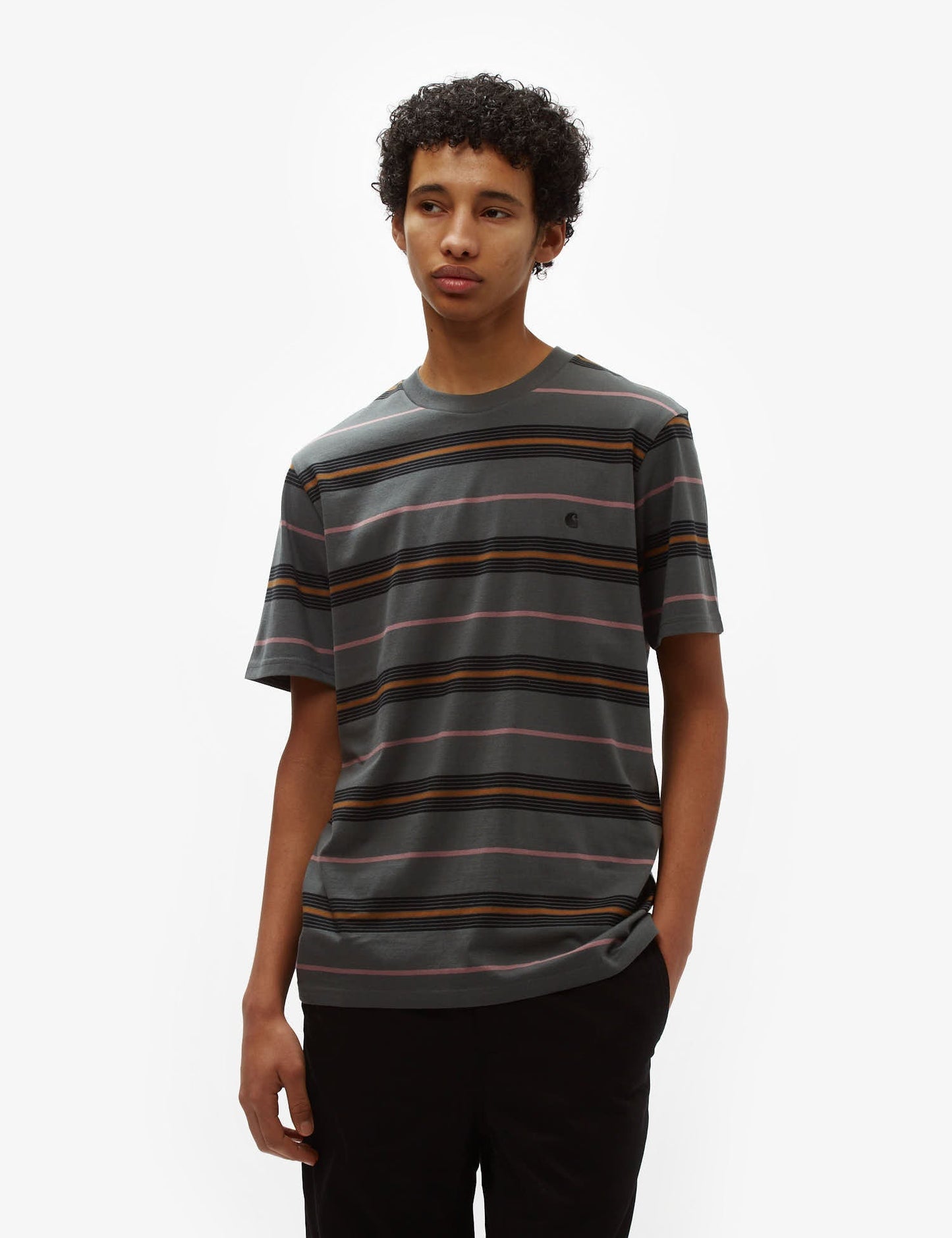 T-shirt rayé Haynes - Vert Jura