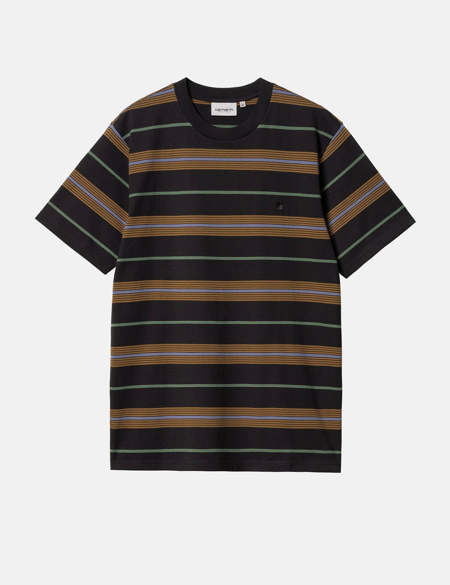 Haynes Gestreiftes T-Shirt - Schwarz