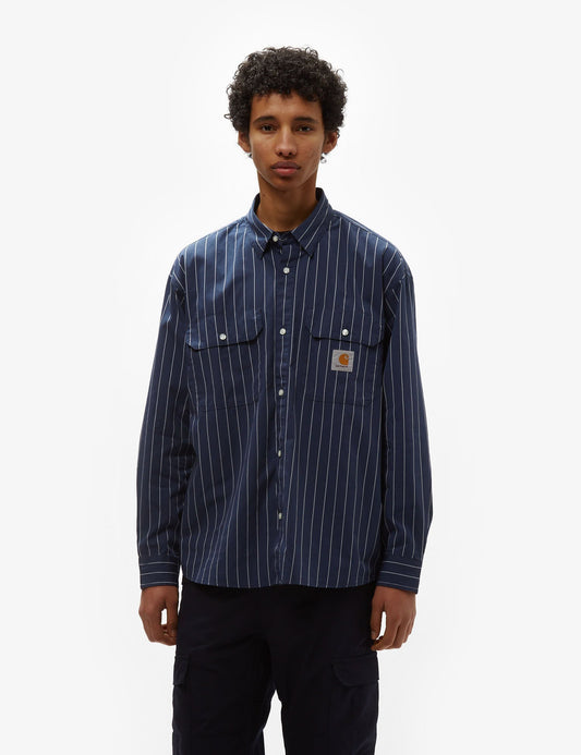 Chemise rayée Orlean – Bleu