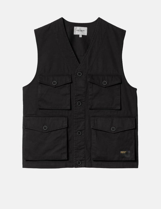Gilet Unity - Noir délavé aux enzymes lourdes