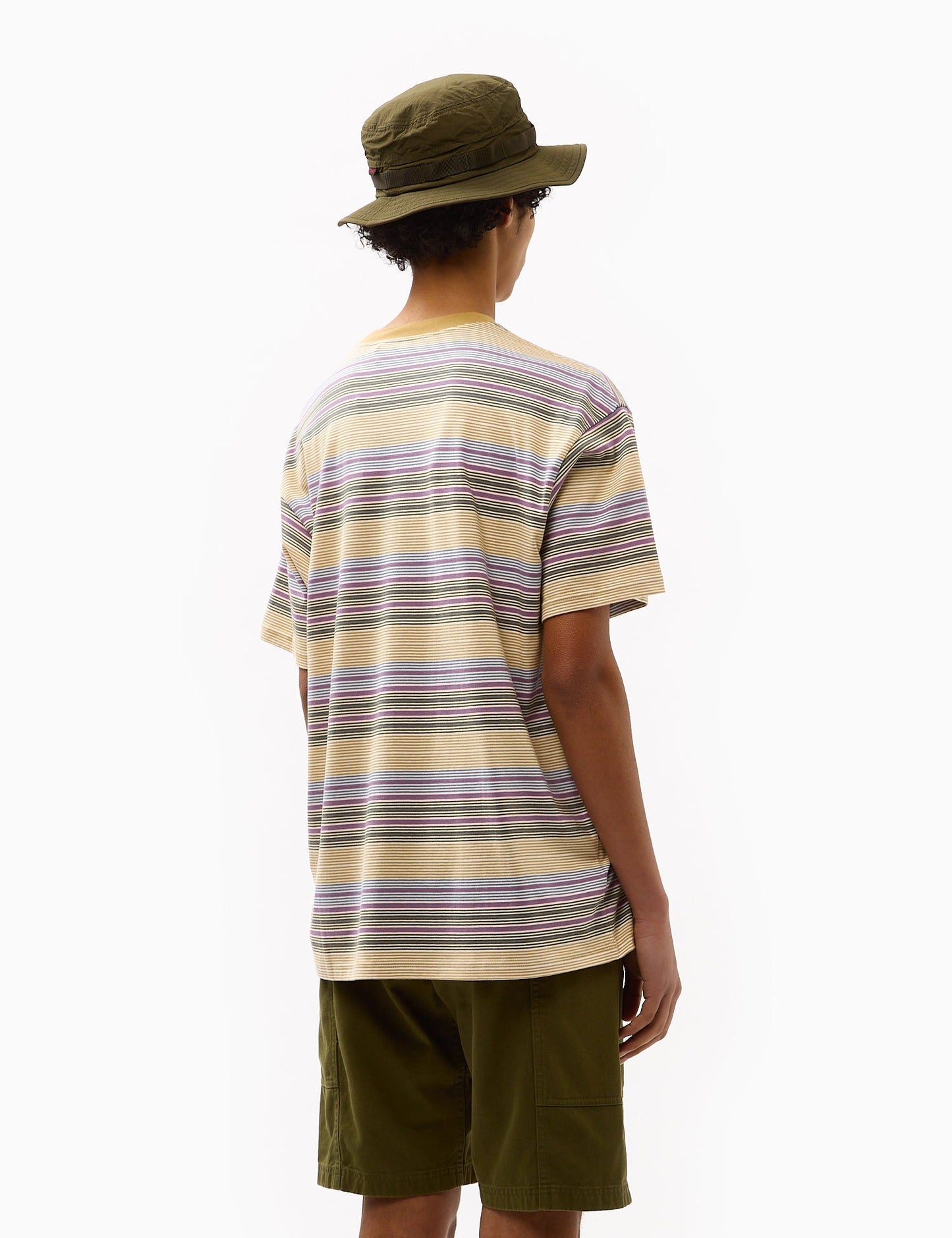 Coby Stripe T-Shirt (Loose) – Bourbon Brown