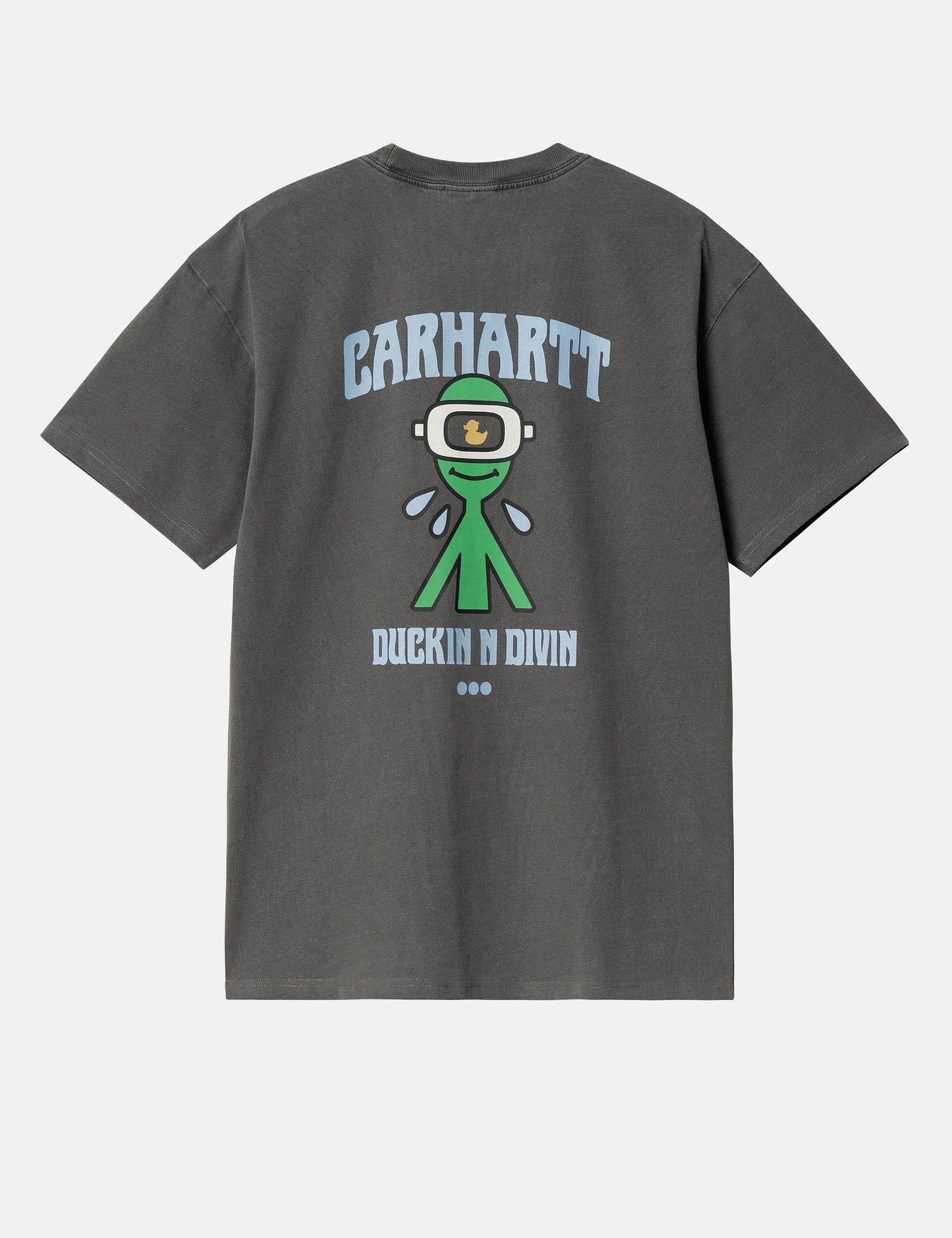T-shirt canard (ample) - Teint en pièce noir
