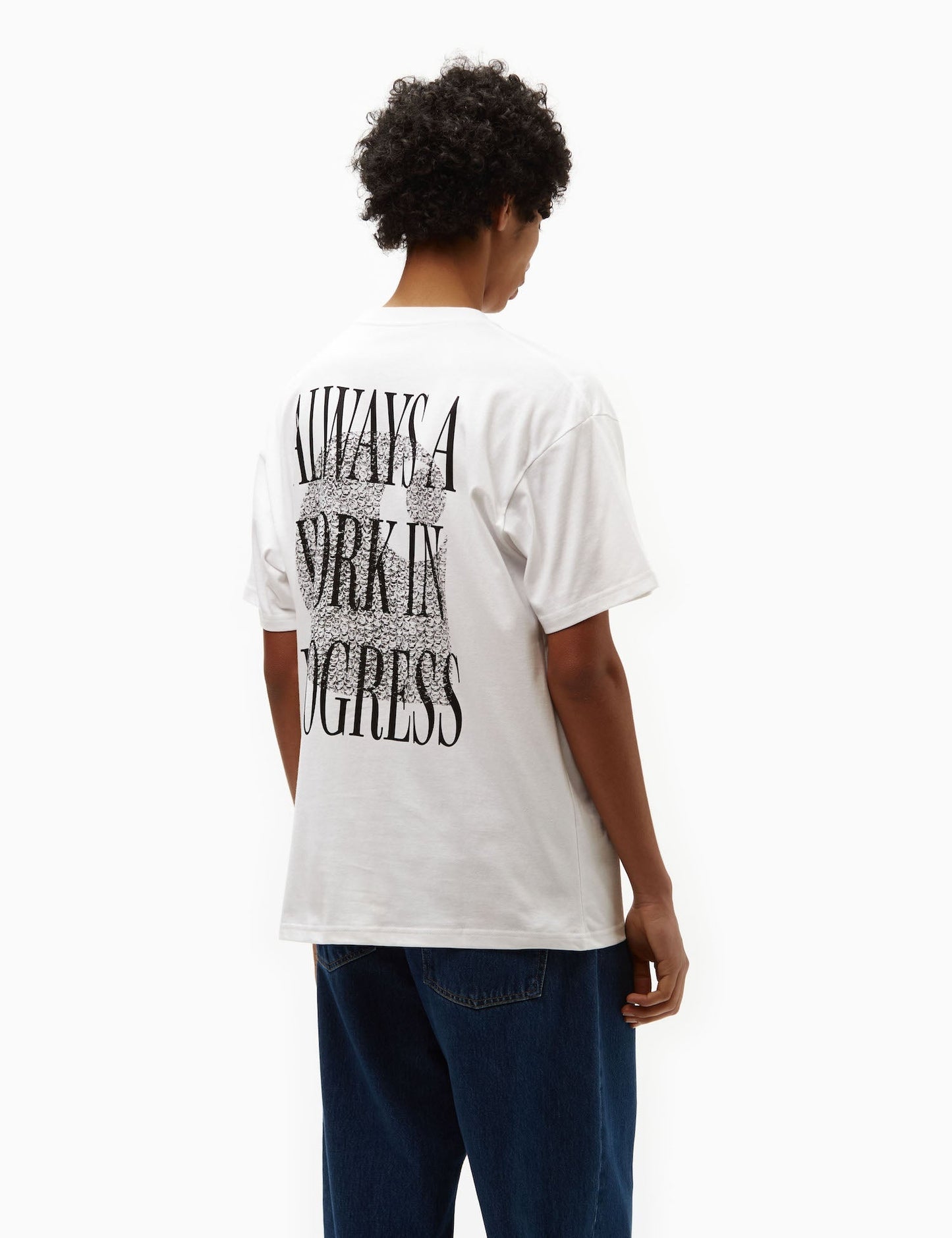 Always a WIP T-Shirt (locker geschnitten) – Weiß