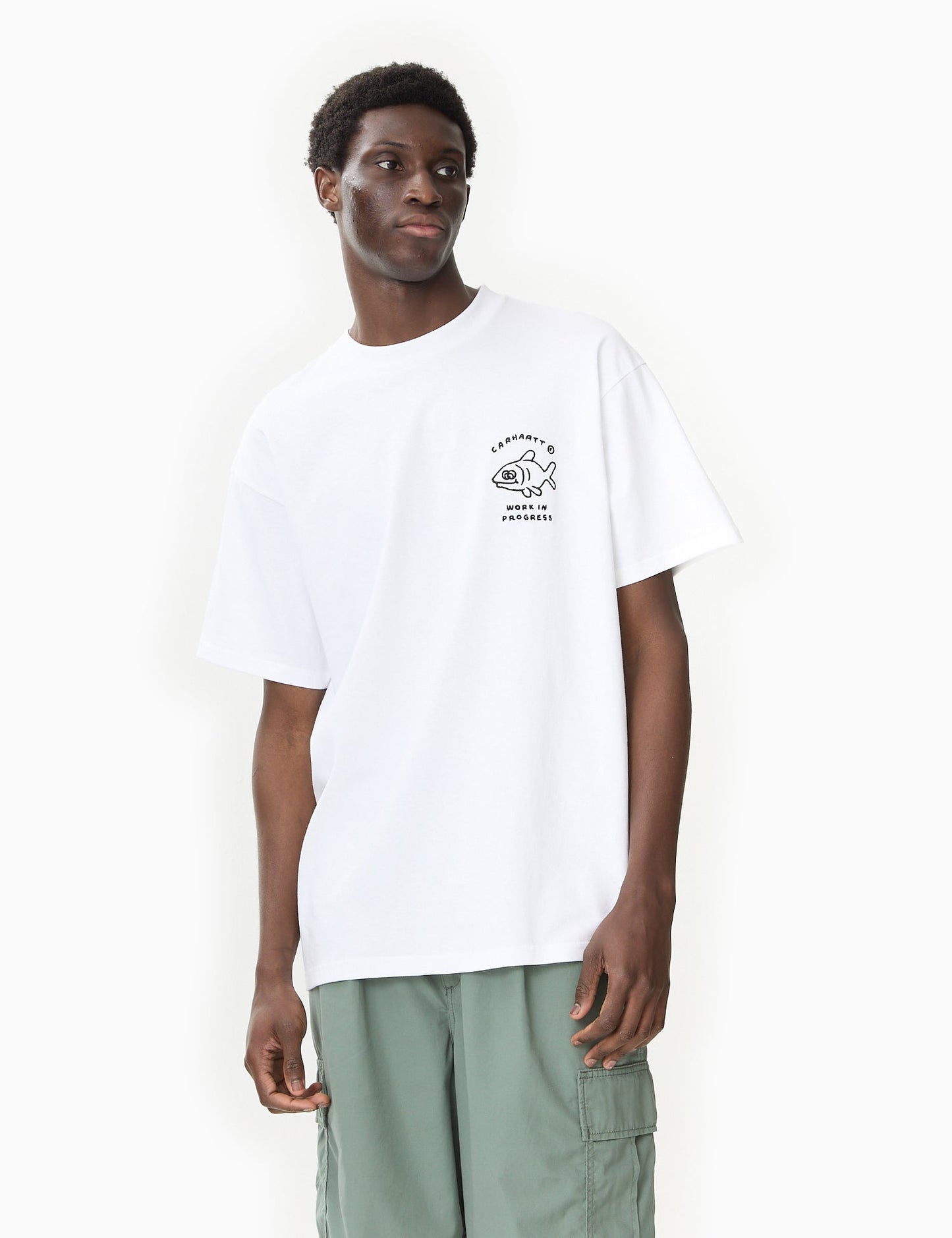 Icons T-Shirt (Lockere Passform) – Parkgrün/Schwarz