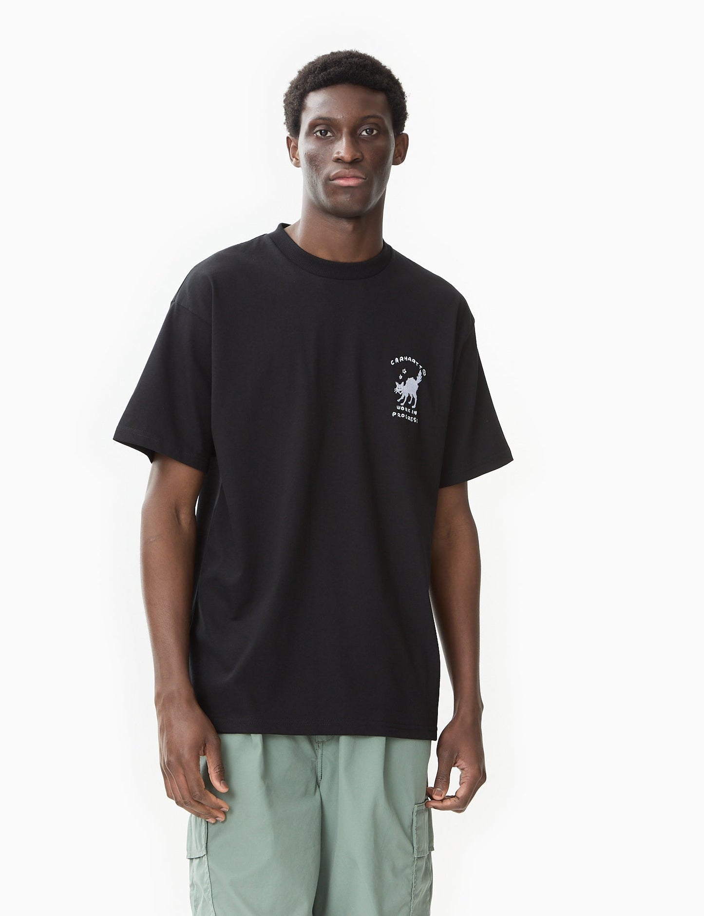 Icons T-Shirt (Lockere Passform) – Parkgrün/Schwarz
