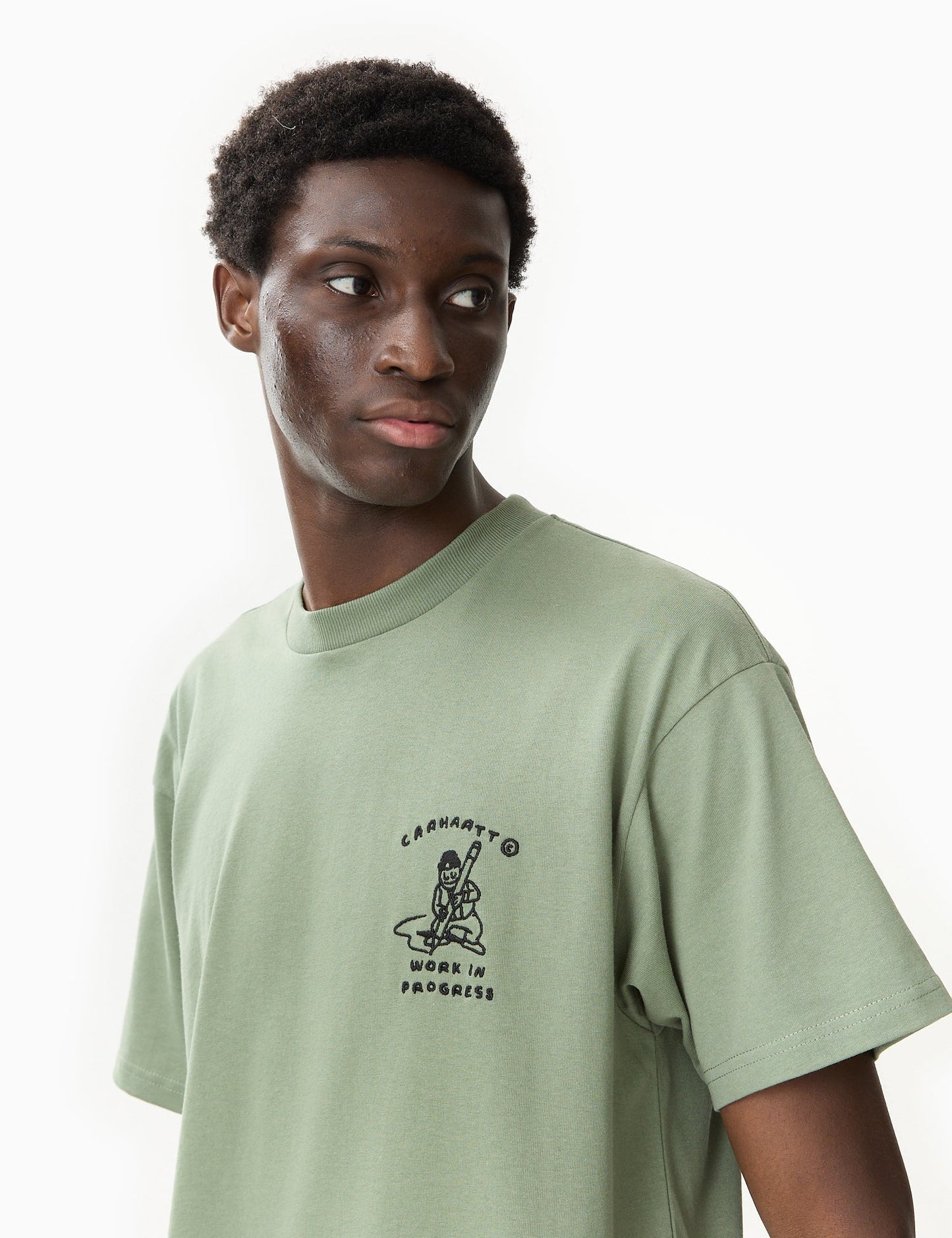 Icons T-Shirt (Lockere Passform) – Parkgrün/Schwarz