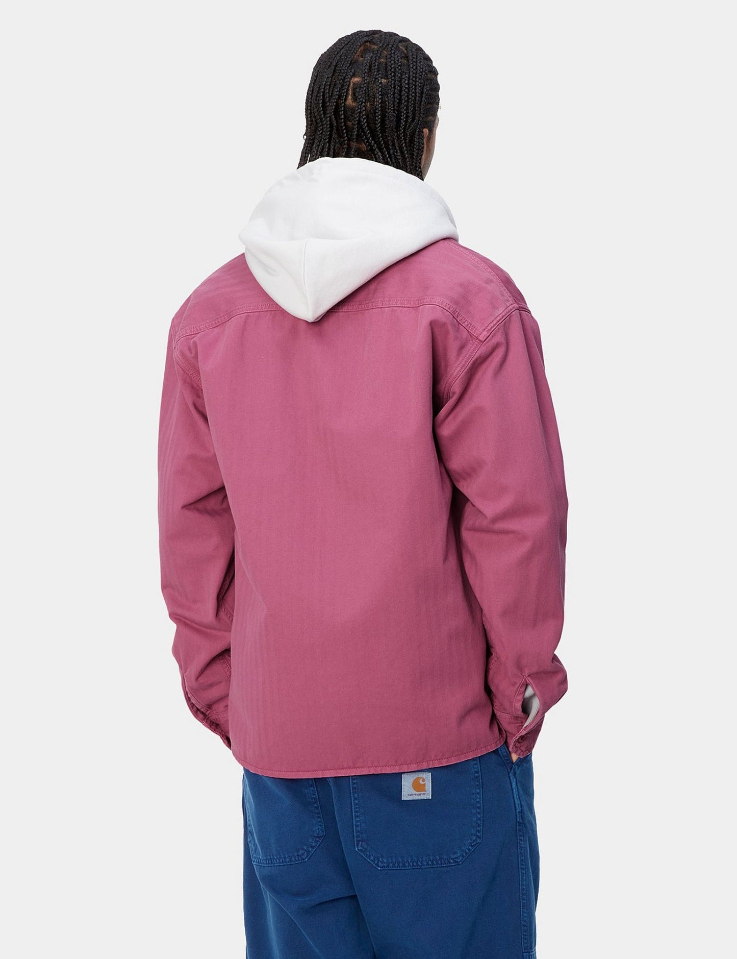 Rainer Overshirt – Magentarot Garment Dyed