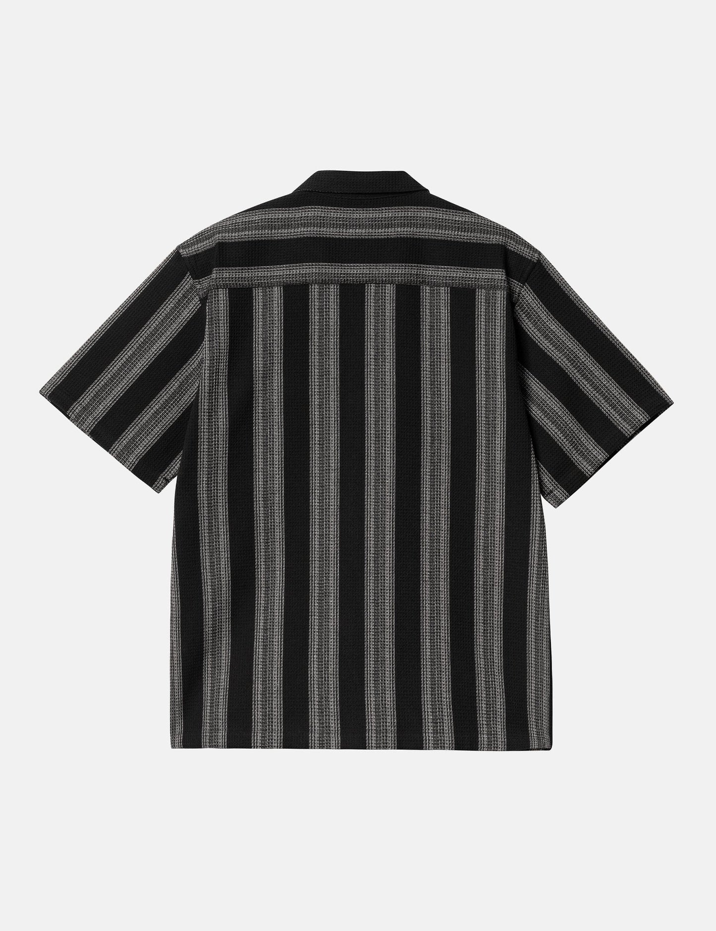 Chemise Dodson à rayures et manches courtes - Noire