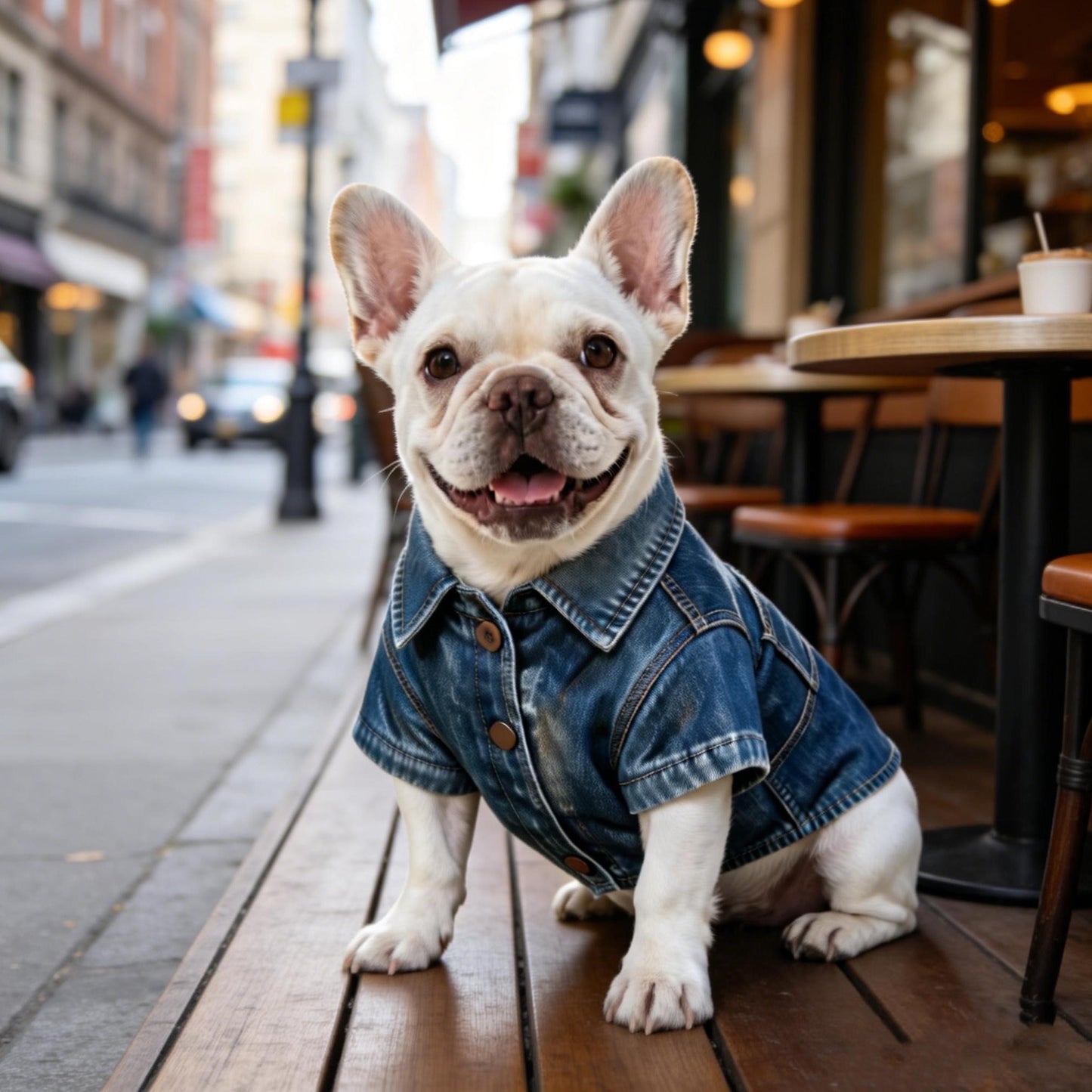 Personalisierte bestickte Namens-Haustier-Geburtstags-Jeansjacke | inCloth68