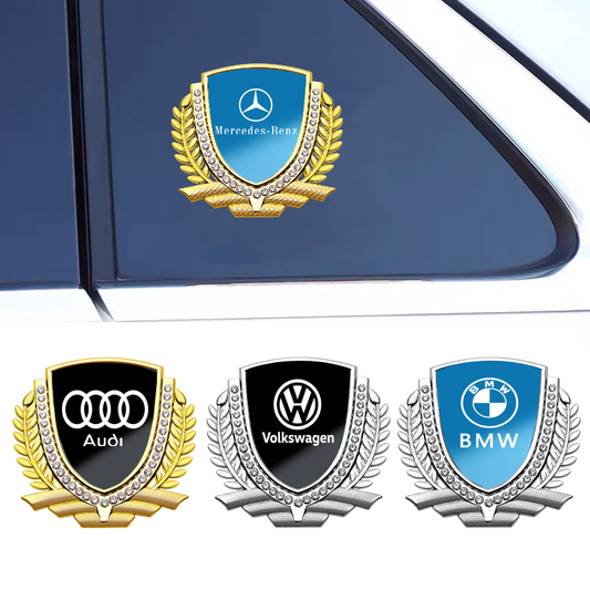Heißer Verkauf 🎉50 % RABATT🎉3D Weizenohr Diamant Metall Kreativer Autoaufkleber