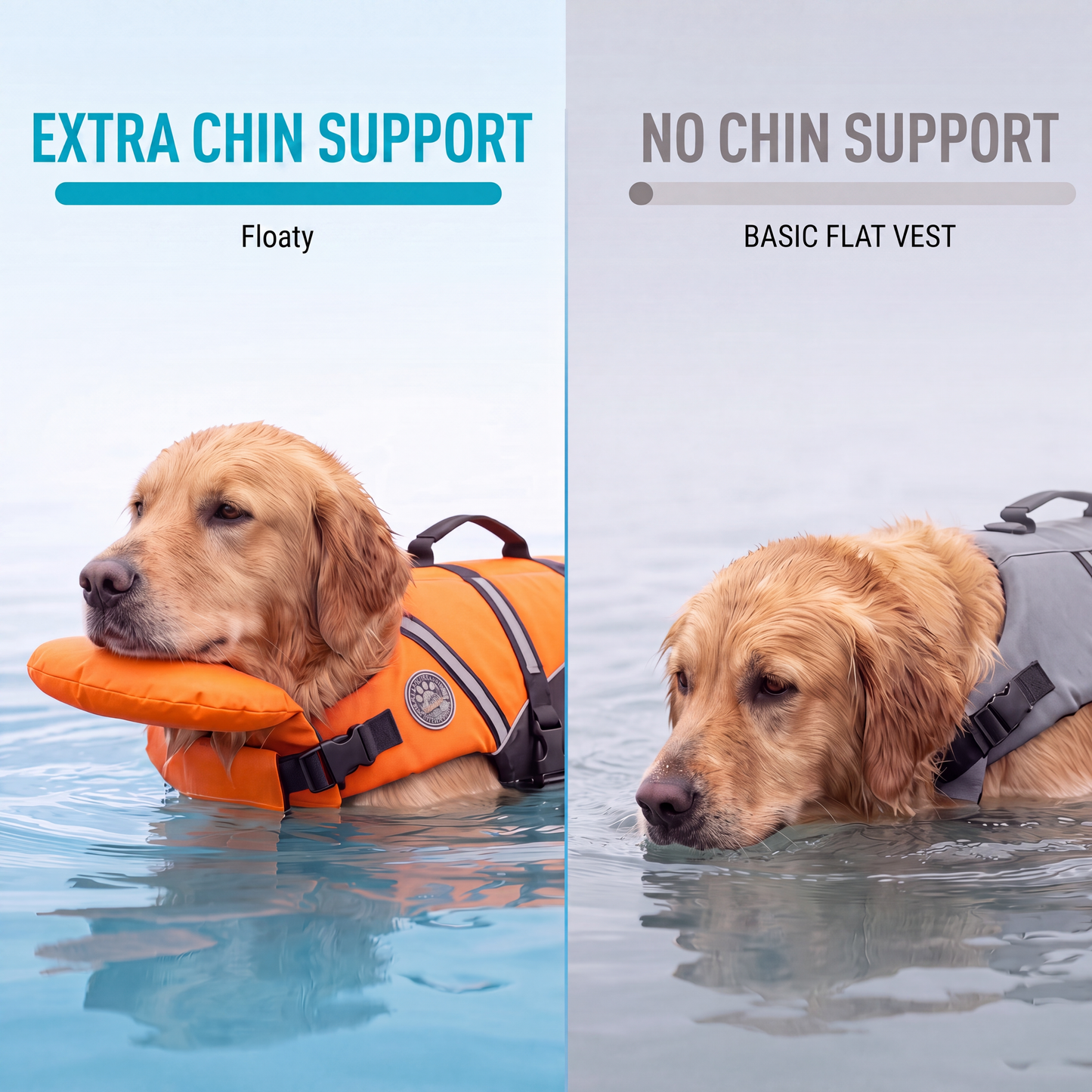 floaty - Schwimmweste für Hunde mit Kopfstütze